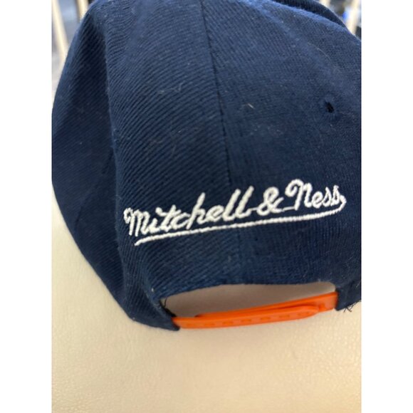 Mitchell & Ness Chicago Bears Adjustable Fit Snapback Hat Navy/Orange - Picture 15 of 16